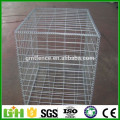 Boîte en gabion soudée carrée galvanisée en usine, grille de gabion soudée 50x50mm